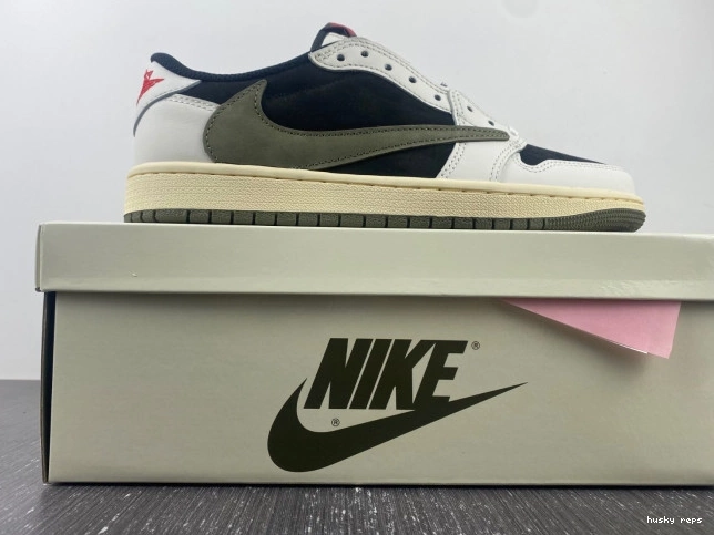 Cheap Husky Air Scott OG Olive 1 Low Travis Jordan DZ4137-106 x WMNS 0714